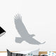 Grey Eagle Silhouette Wall Decal