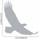 Grey Eagle Silhouette Wall Decal