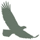 Forest Green Eagle Wall Decal