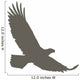 Brown Eagle Silhouette Wall Decal