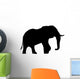 Large Black Elephant Wall Decal