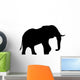 Large Black Elephant Wall Decal