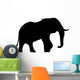 Large Black Elephant Wall Decal
