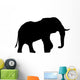 Large Black Elephant Wall Decal