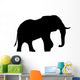 Large Black Elephant Wall Decal