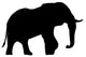 Large Black Elephant Wall Decal