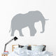 Grey Elephant Wall Decal