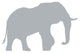 Grey Elephant Wall Decal