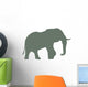 Olive Green Elephant Wall Decal