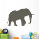 Large Brown Elephant Wall Decal