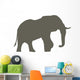 Large Brown Elephant Wall Decal