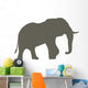 Large Brown Elephant Wall Decal