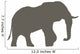 Large Brown Elephant Wall Decal