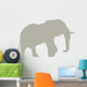 Tan Elephant Silhouette Wall Decal