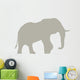 Tan Elephant Silhouette Wall Decal