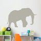 Tan Elephant Silhouette Wall Decal