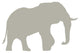 Tan Elephant Silhouette Wall Decal