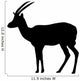 Black Gazelle Wall Decal