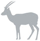 Grey Thompson's Gazelle Wall Decal