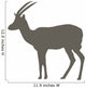 Brown Thompson's Gazelle Wall Decal