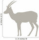 Tan Thompson's Gazelle Wall Decal