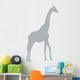 Gray Silhouettes Tall Giraffe Wall Decal