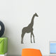 Brown Giraffe Silhouette Wall Decal