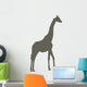 Brown Giraffe Silhouette Wall Decal