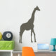 Brown Giraffe Silhouette Wall Decal