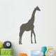 Brown Giraffe Silhouette Wall Decal