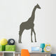 Brown Giraffe Silhouette Wall Decal