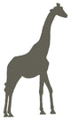 Brown Giraffe Silhouette Wall Decal