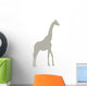 Tall Tan Giraffe Wall Decal