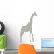 Tall Tan Giraffe Wall Decal