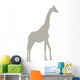 Tall Tan Giraffe Wall Decal
