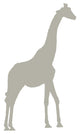 Tall Tan Giraffe Wall Decal