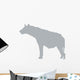 Grey Hyena Wall Decal