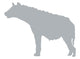 Grey Hyena Wall Decal