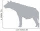 Grey Hyena Wall Decal
