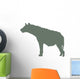 Green Hyena Wall Decal