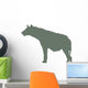 Green Hyena Wall Decal