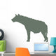 Green Hyena Wall Decal