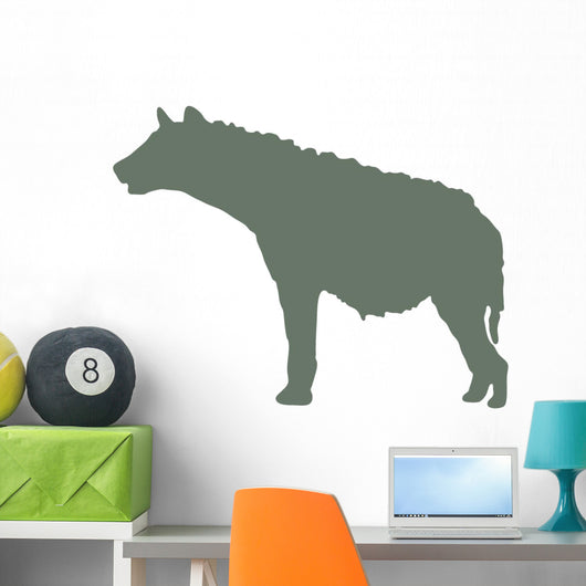 Green Hyena Wall Decal