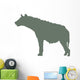 Green Hyena Wall Decal