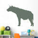 Green Hyena Wall Decal