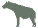 Green Hyena Wall Decal