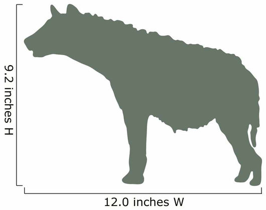Green Hyena Wall Decal