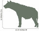 Green Hyena Wall Decal