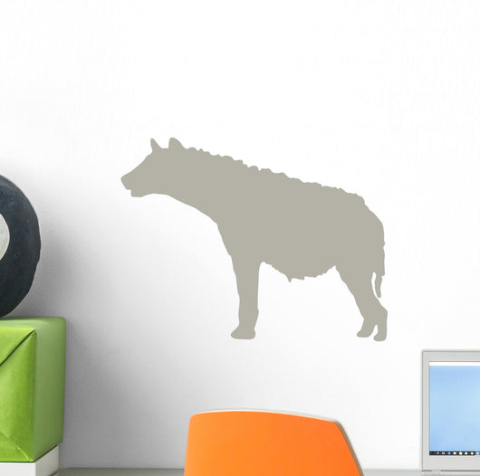Tan Furry Hyena Wall Decal