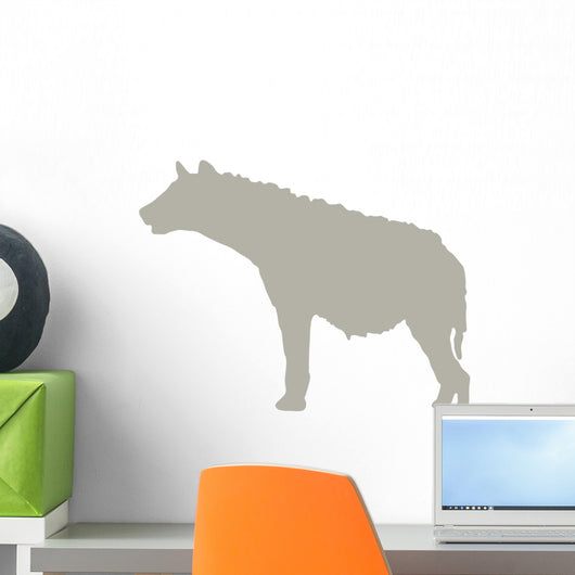 Tan Furry Hyena Wall Decal